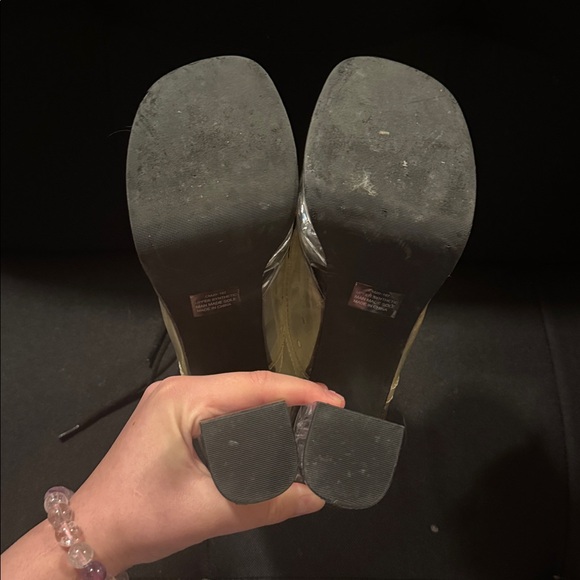 Discontinued Current Mood Transparent Platform Ankle Boots - Picture 2 of 10